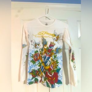 Ed Hardy long sleeve graphic tee